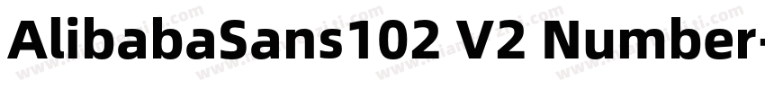 AlibabaSans102 V2 Number字体转换